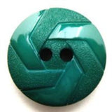 B13356 21mm Hunter Jade Green Gloss and Matt Texture 2 Hole Button - Ribbonmoon