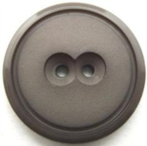 B13486 27mm Mid Grey Matt Centre 2 Hole Button - Ribbonmoon