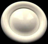 B10715 27mm Glossy Bridal White Shank Button - Ribbonmoon