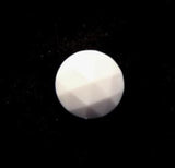 B12941 12mm White Domed Honeycomb Shank Button - Ribbonmoon