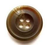 B11354 19mm Browns and Beige Bone Sheen 4 Hole Button - Ribbonmoon