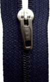 Z3544 YKK 15cm Deep Navy Pin Lock No.2 Closed End Zip - Ribbonmoon