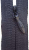 Z1692 23cm Dark Grey Closed End Concealed Zip - Ribbonmoon