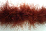 MARAB1 Brown Marabou String  (Swansdown).  Turkey Feather - Ribbonmoon