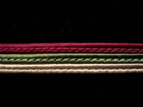 FT1580 11mm Maroon, Cypress Green and Ecru Corded Braid - Ribbonmoon