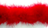 MARAB80 Red Marabou String (Swansdown) Turkey Feather - Ribbonmoon