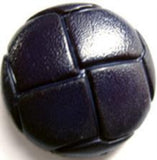 B12714 25mm Deep Blackberry Leather Effect "Football" Shank Button - Ribbonmoon
