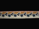 R6549 9mm 100% Cotton Flower Design Ribbon - Ribbonmoon