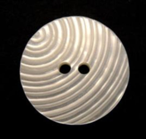 B10059 17mm Ivory Textured Iridescent Shell Effect 2 Hole Button - Ribbonmoon
