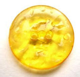 B8715 20mm Yellow Tinted Clear Ice Effect 2 Hole Button - Ribbonmoon