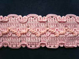 FT1089 36mm Rose Pink Corded Braid Trimming - Ribbonmoon