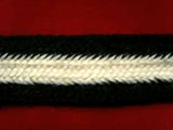 FT1723 26mm Black and Ivory Soft Braid Trinmming