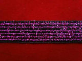 FT1865 12mm Black and Metallic Purple Woven Braid