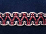 FT951 14mm Pale and Dusky Pink Soft Braid Trim