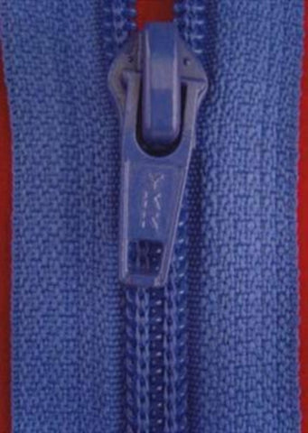 Z2682 YKK 69cm Deep Dusky Blue Nylon No.5 Open End Zip - Ribbonmoon