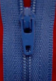Z1884 YKK 20cm Deep Dusky Blue Nylon No.3 Closed End Zip - Ribbonmoon