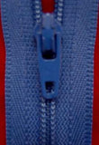 Z1884 YKK 20cm Deep Dusky Blue Nylon No.3 Closed End Zip - Ribbonmoon
