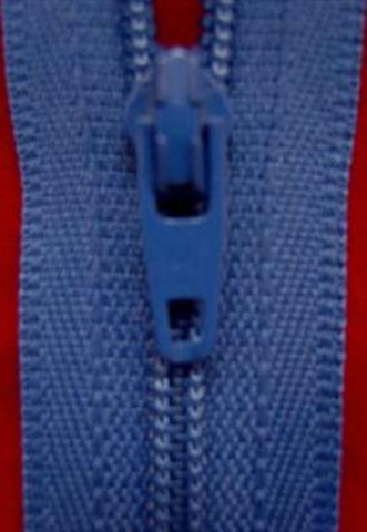 Z1884 YKK 20cm Deep Dusky Blue Nylon No.3 Closed End Zip - Ribbonmoon