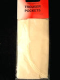 Trouser Pocket 07 Half Length Cotton Trouser Pockets