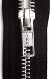 Z4803 71cm Black YKK Metal Teeth No.5 Open End Zip - Ribbonmoon