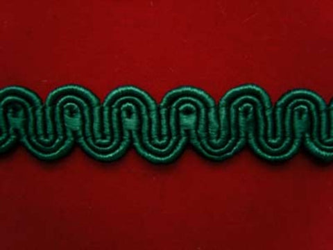 FT279 13mm Forest Green Rachel Braid Trimming