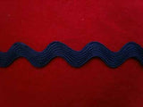 RIC80 10mm Navy Ric Rac Braid - Ribbonmoon