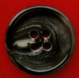 B2877 19mm Black and Grey Matt Centre 4 Hole Button - Ribbonmoon