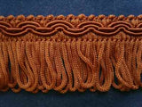FT734 34mm Pale Sable Brown Looped Fringe on a Decorated Braid - Ribbonmoon