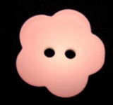 B15642 21mm Rose Pink Iced Matt 2 Hole Flower Shape Button - Ribbonmoon