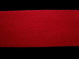 WTAPE11 38mm Claret Herringbone Twill Tape 100% Cotton Webbing - Ribbonmoon