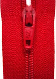 Z2204 30cm Post Bow Red Nylon No.3 Closed End Zip - Ribbonmoon