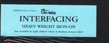 Interfacing Black Heavy Weight Iron On 69 x 92cm
