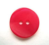 B13445 17mm Deep Magenta Iced Matt Sheen 2 Hole Button - Ribbonmoon