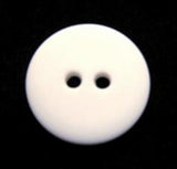 B11039 16mm White Matt 2 Hole Button - Ribbonmoon