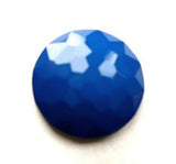 B11587 17mm Royal Blue Domed Honeycomb Shank Button - Ribbonmoon