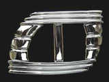 BK107 98mm Silver Gilded Poly Slider Buckle, 36mm Inside Width