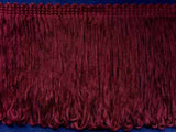 FT167 95mm Maroon Dense Looped Dress Fringe - Ribbonmoon