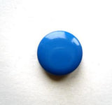 B9139 13mm Royal Blue Glossy Button, Hole Built into the Back - Ribbonmoon