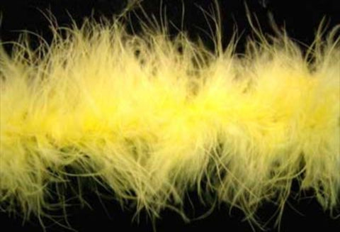 MARAB25 Lemon Marabou String (Swansdown). Turkey Feather - Ribbonmoon