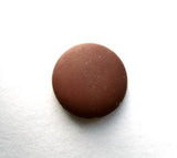 B6620 15mm Brown Shank Button with a Rubber Texture - Ribbonmoon