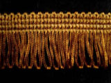 FT1730 26mm Old Golden Brown Rayon Looped Dress Fringe - Ribbonmoon