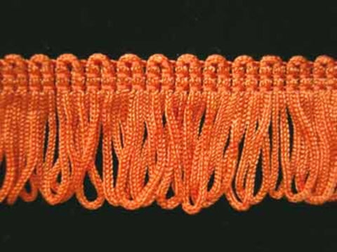 FT178 26mm Misty Orange Dense Looped Dress Fringe - Ribbonmoon
