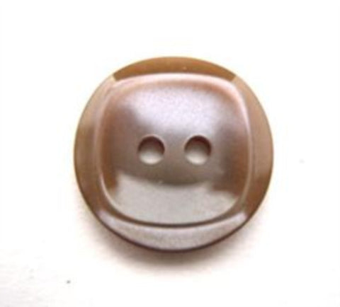 B13586 17mm Misty Beige Brown Tonal 2 Hole Button - Ribbonmoon