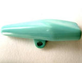B12919 38mm New Turquoise Toggle Button on a Shank - Ribbonmoon