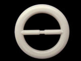 BK81 76mm White Plastic Slider Buckle, 50mm Inside Width