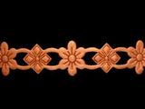 DT43 20mm Apricot Lightly Padded Daisy Trim - Ribbonmoon