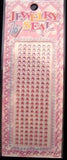 STICKJEWEL33 3mm Pink Self Adhesive Diamonte Rhinestones - Ribbonmoon
