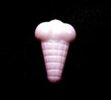 B17782 17mm Baby Pink Ice Cream Shaped Novelty Shank Button