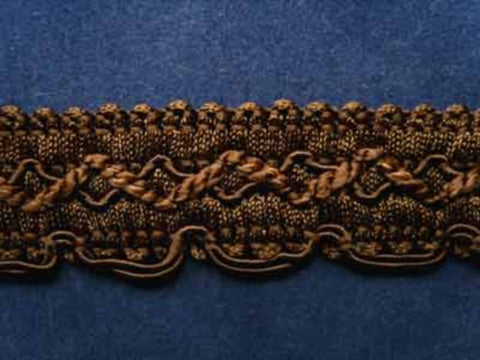 FT480 24mm Tonal Brown Cord Decorated Braid Trimming