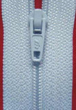 Z1352 51cm Pale Cornflower Blue Nylon No.3 Closed End Zip - Ribbonmoon